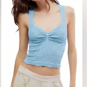 Love Letter Sweetheart Cami M/L Air Blue NWT